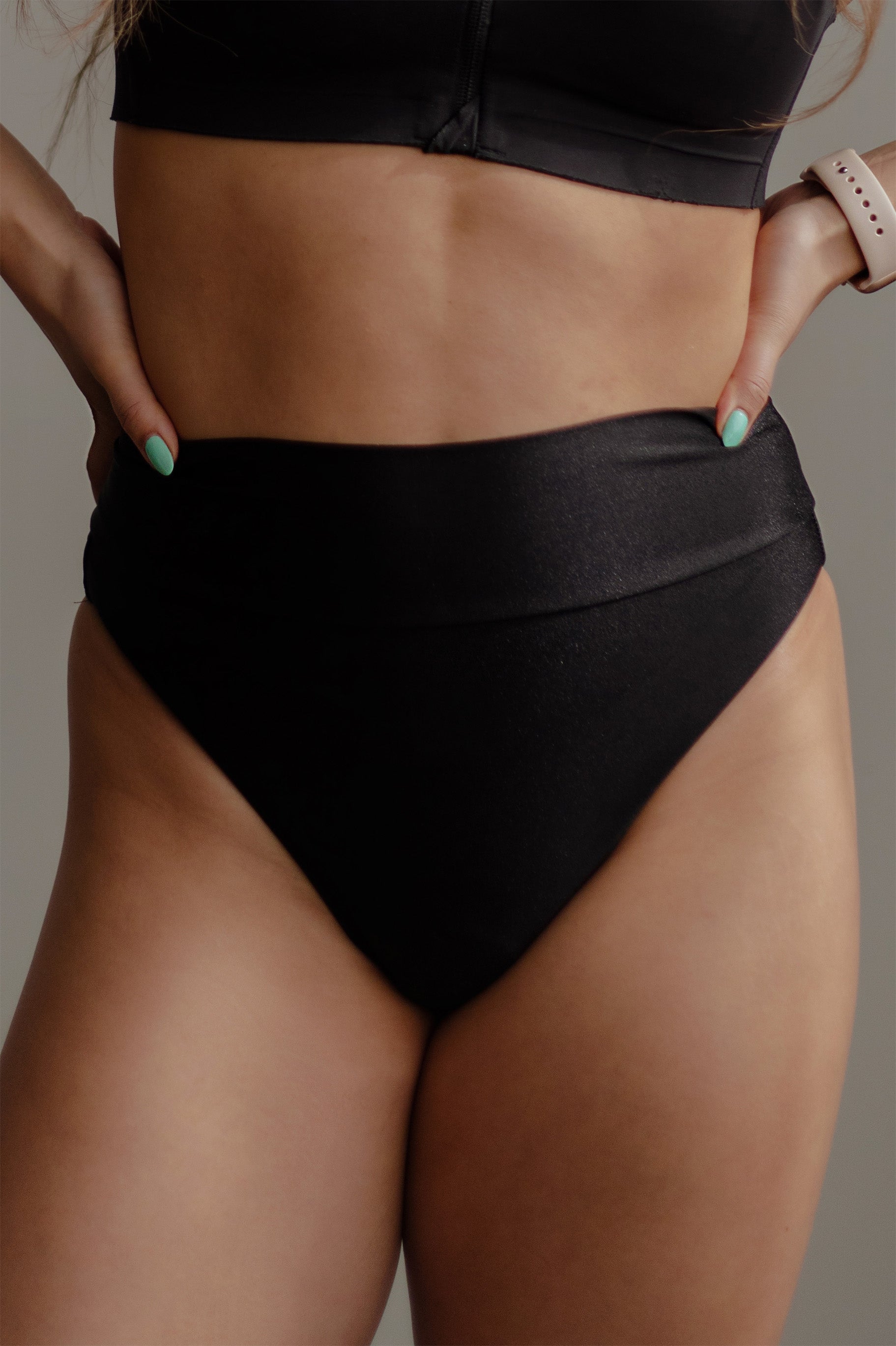 Fortoula - Classic High Waist Bikini Swim Bottoms – fortoula